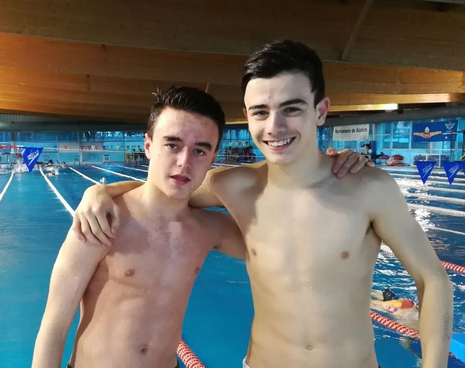 PABLO FLORES Y JORGE DE DIOS CON LA SELECCIÓN DE MADRID